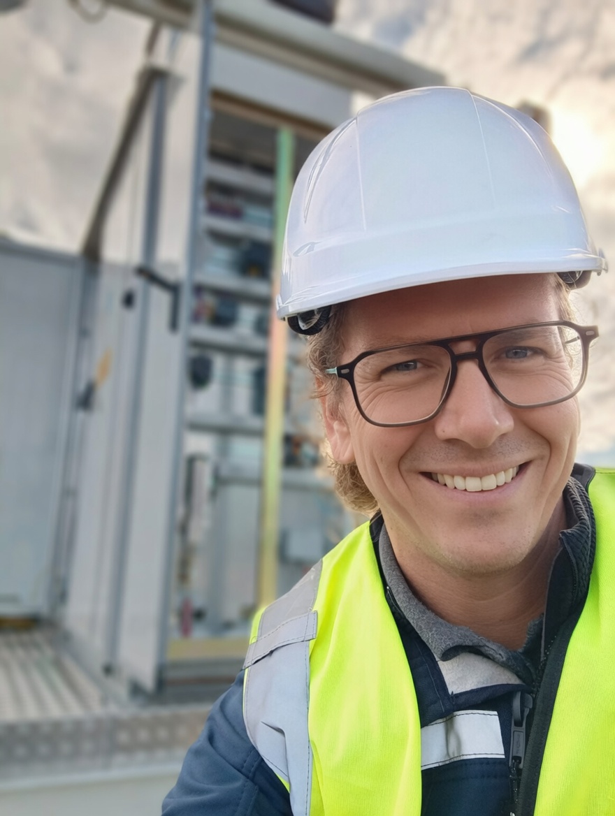 Alberto Pulido Pérez — inverter field engineer on site